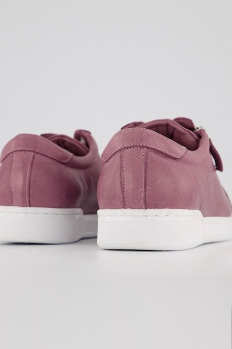 Leder-Sneaker, Reißverschluss, Wechselfußbett, Weite H