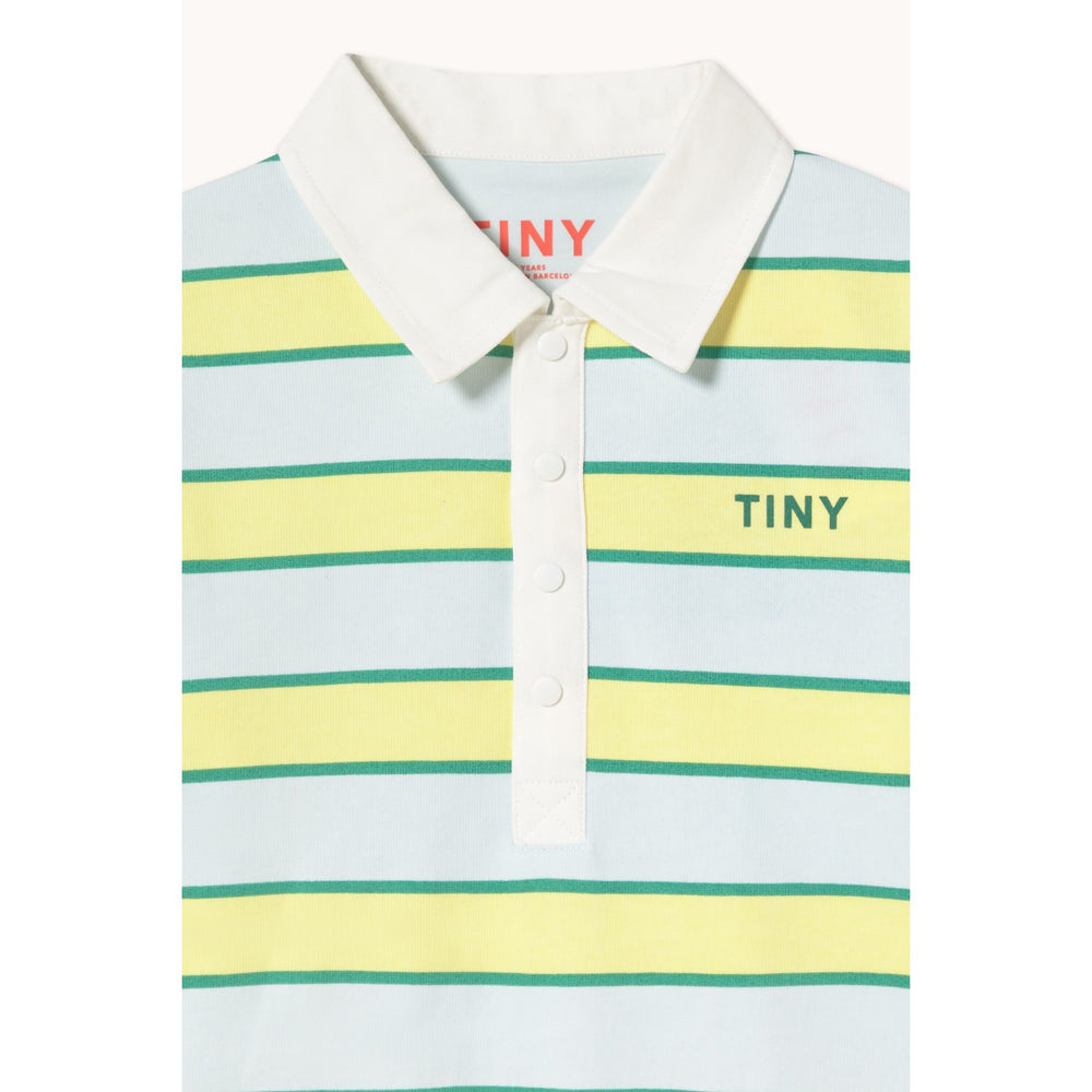 Køb TinyCottons Ice Blue Retro Stripes Polo Sweatshirt