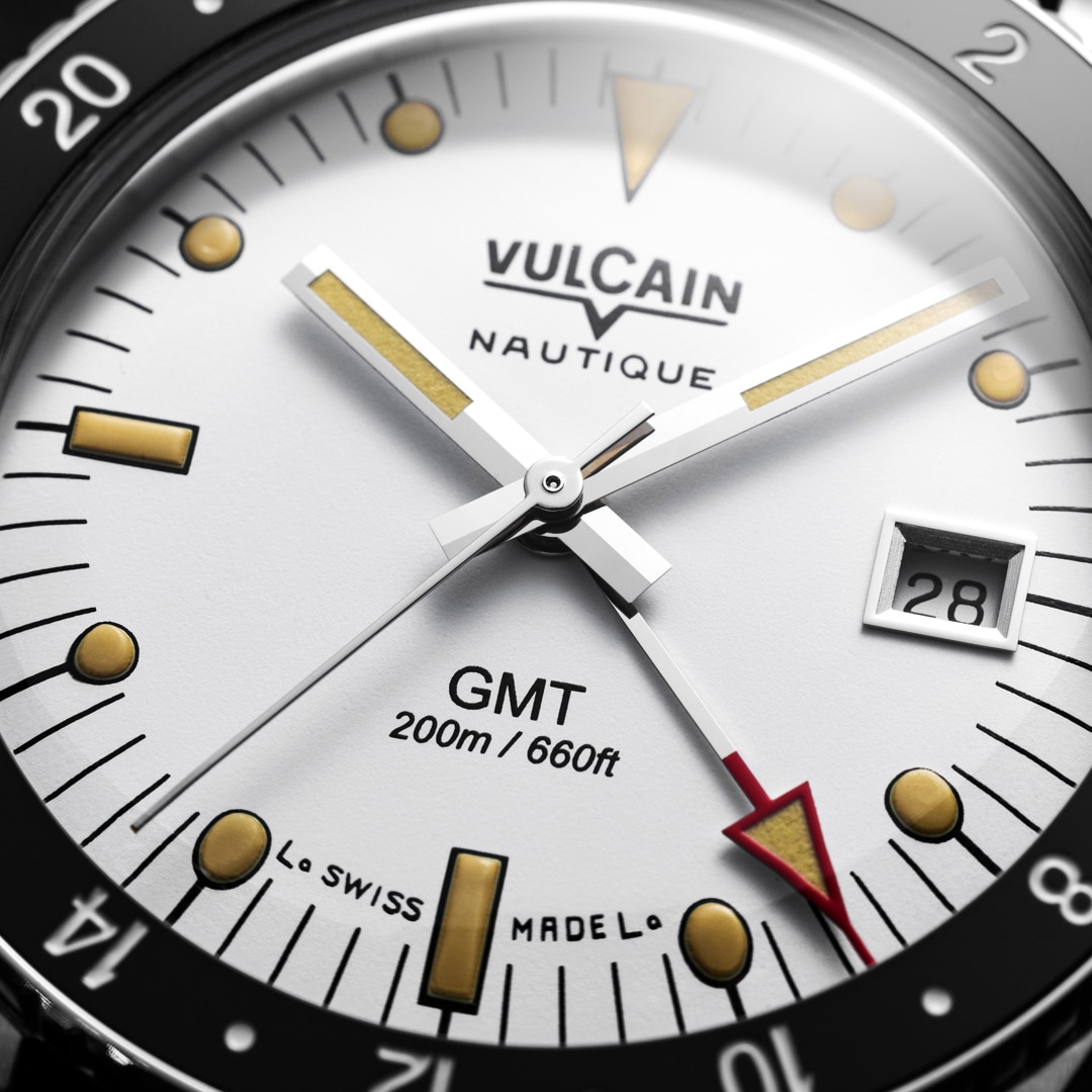 Vulcain Skindiver Nautique GMT White