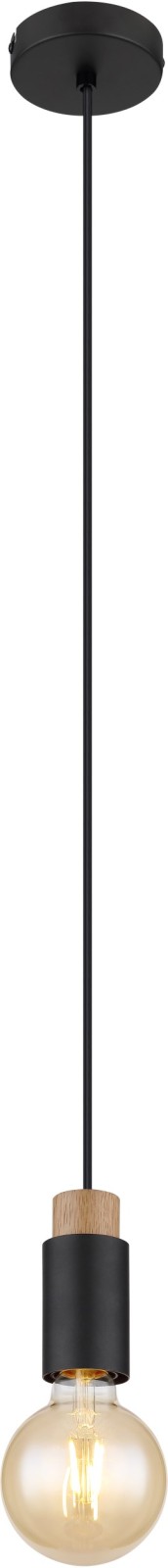 Pendelleuchte - schwarz matt - 120 cm
