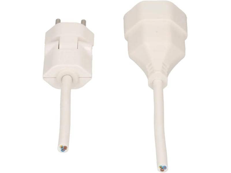 Max Hauri Verlängerungskabel 0.5 m T13 - T12 Clip-Clap, Wei TD-Verlängerung 0.5 m mit Clip-Clap-Stecker