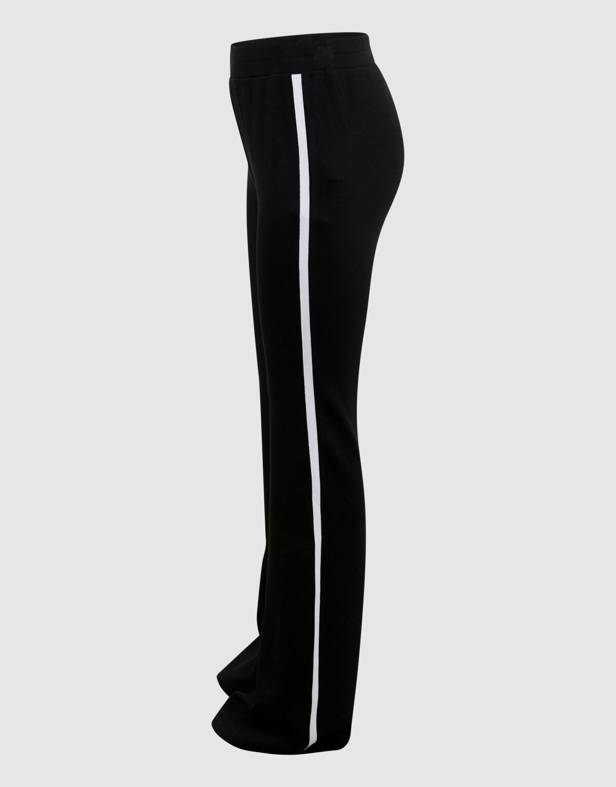 Sporty Flared Broek Zwart