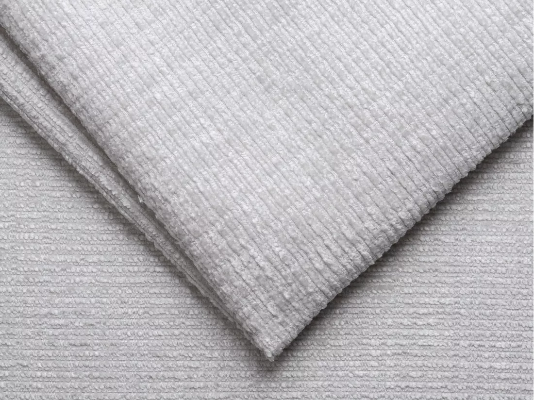 Canapé d'angle gauche convertible en tissu texturé gris SURDELI