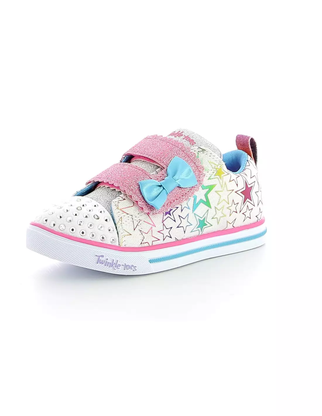 SKECHERS SPARKLE LITE STARS - Baskets Whitemulti