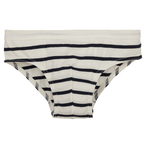 Petit Bateau - A01DR00 X3 - Blanc / Marine
