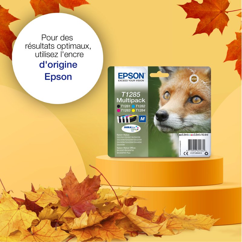 Epson Fox Encre cyan DURABrite Ultra Renard T1282
