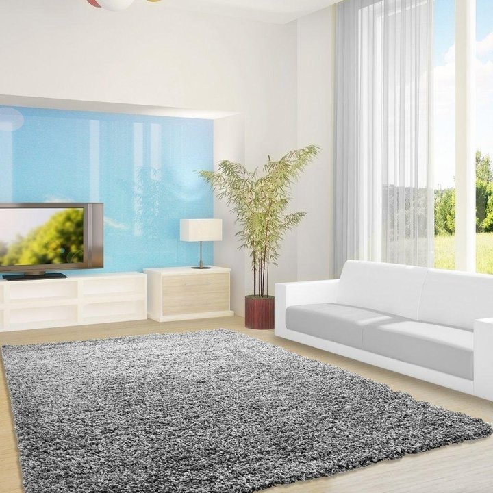 Hoogpolig vloerkleed - Life Lichtgrijs