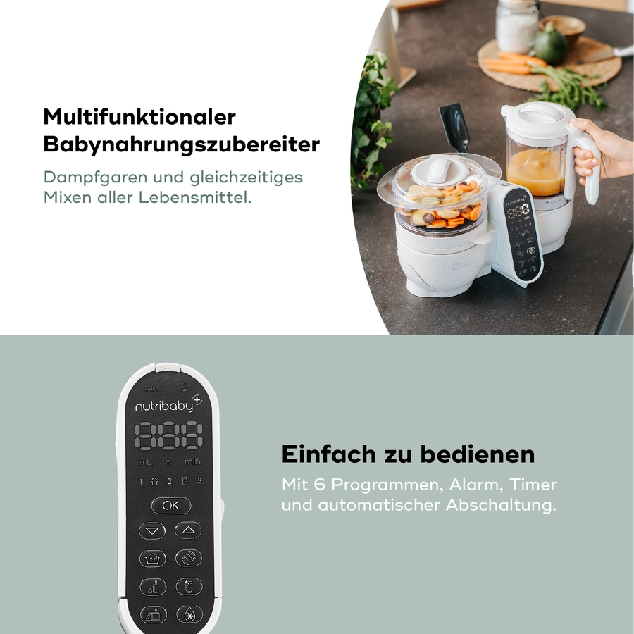 babymoov Küchenmaschine Nutribaby Plus Mineral beige