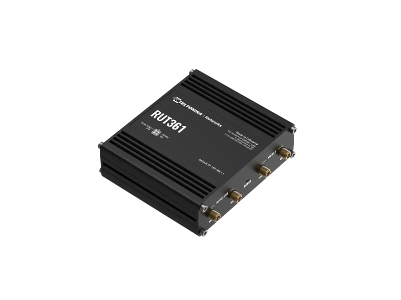 Teltonika RUT361 - Trådløs router - WWAN 2,4 GHz - 3G, 4G - DIN monterbar på skinne, væg-monterbar, overflademonterbar