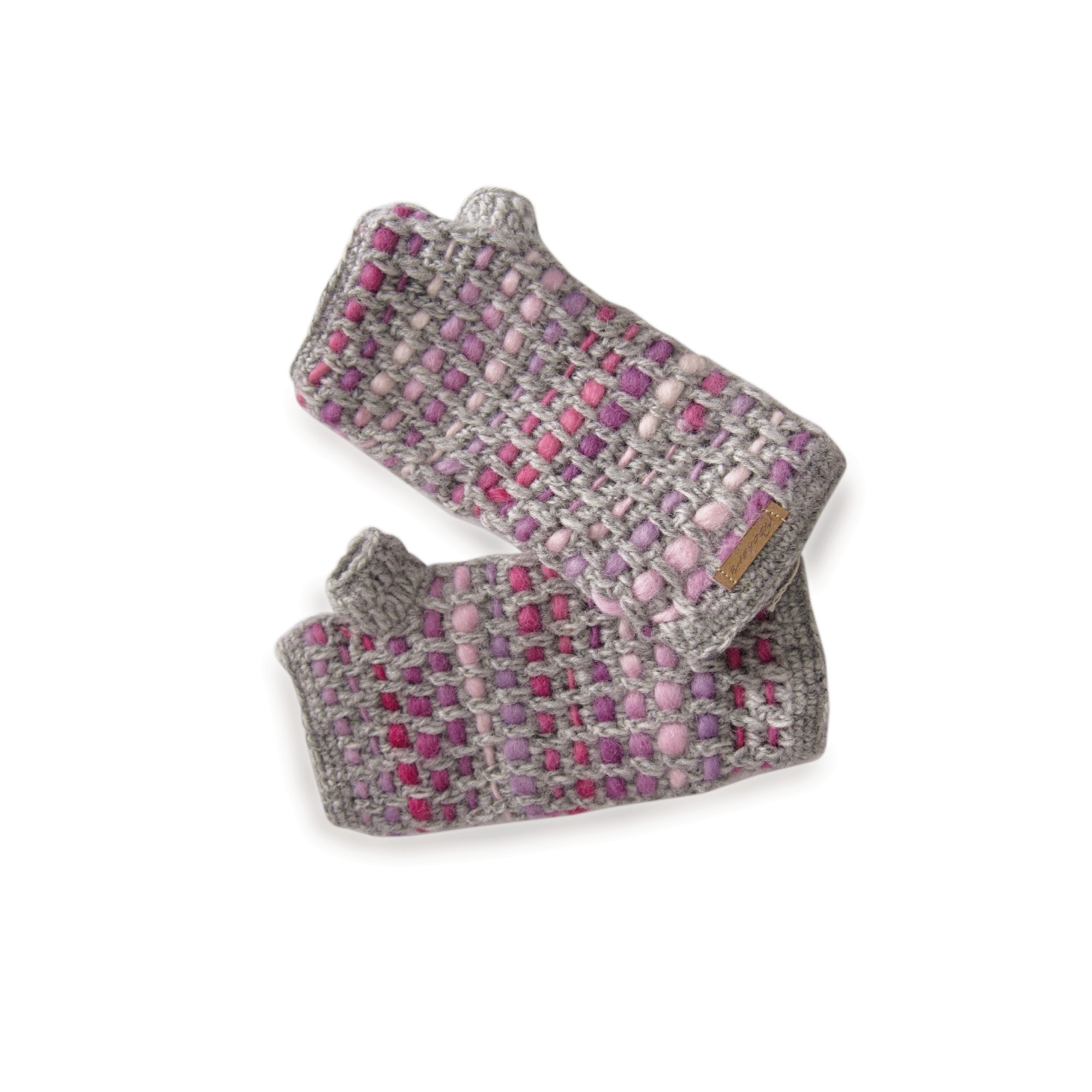 Pulswärmer gewebt, pink, lila günstig bestellen