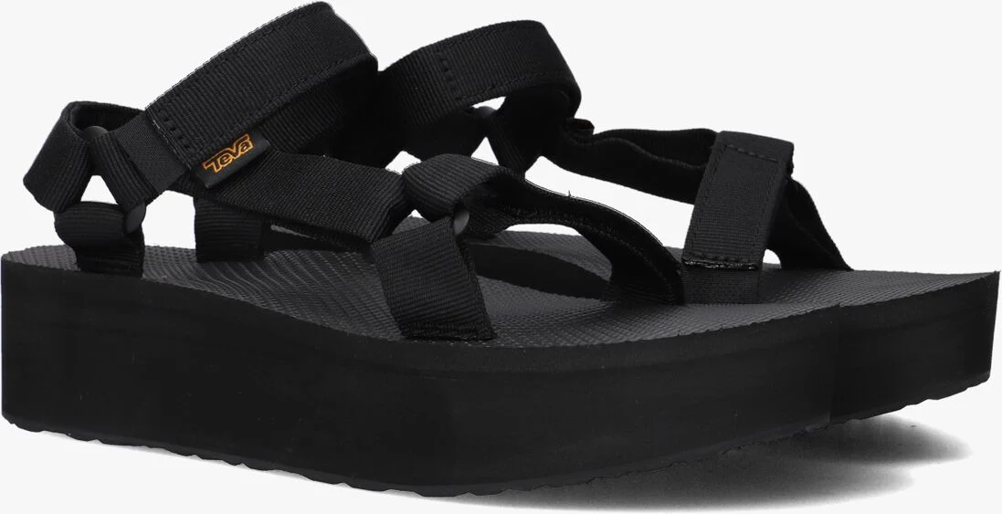 TEVA zwarte teva sandalen w flatform universal