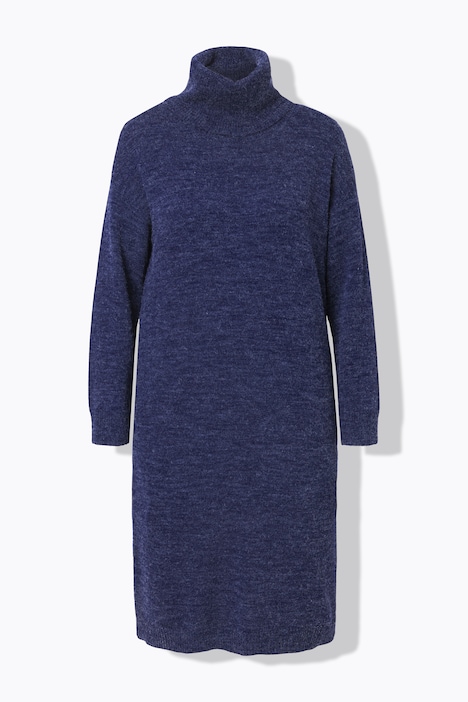 Strickkleid, Rollkragen, Langarm