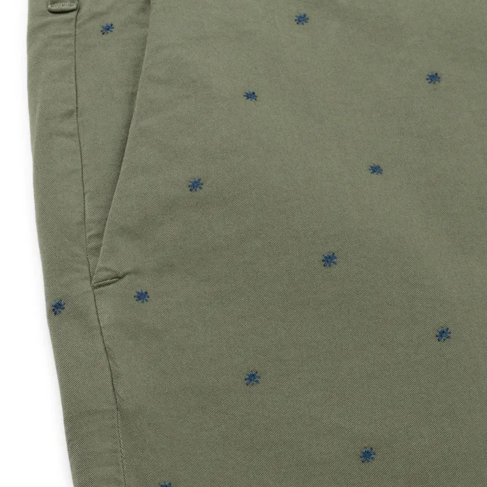 40WEFT Lennybe Micro Ricamo Asterisco Chino Short Heren
