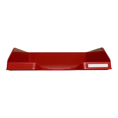 Exacompta COMBO Glossy - Corbeille à courrier rouge carmin