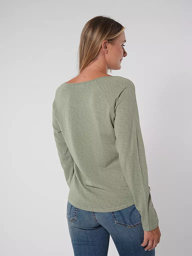 MARC O' POLO DENIM Langarmshirt  grün