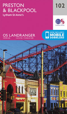 Preston & Blackpool, Lytham - OS Landranger Map 102 (Sheet map, folded)