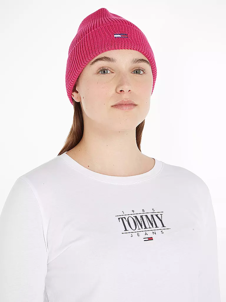 TOMMY JEANS Mütze - Haube  pink