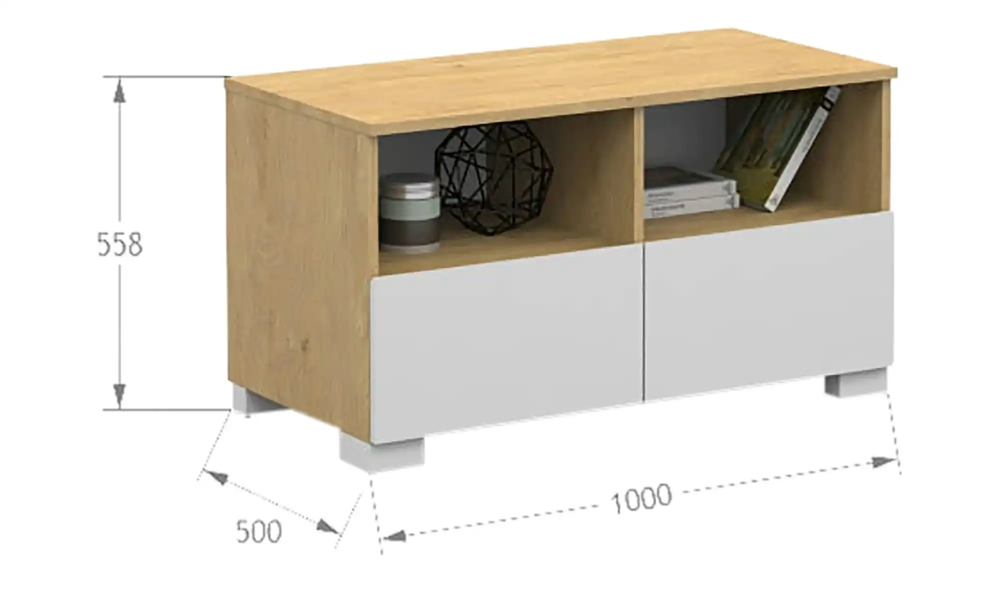 TV-Unterteil Uni Oak