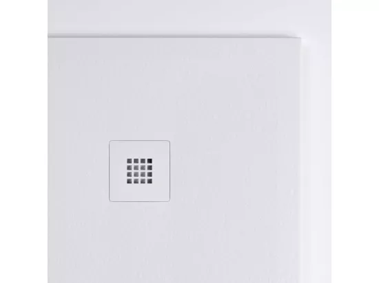 Receveur de Douche Extraplat THOR Gris 120x80x3cm - Texture Ardoise 75% Minéral, Antidérapant, Antibactérien, LAVABERG