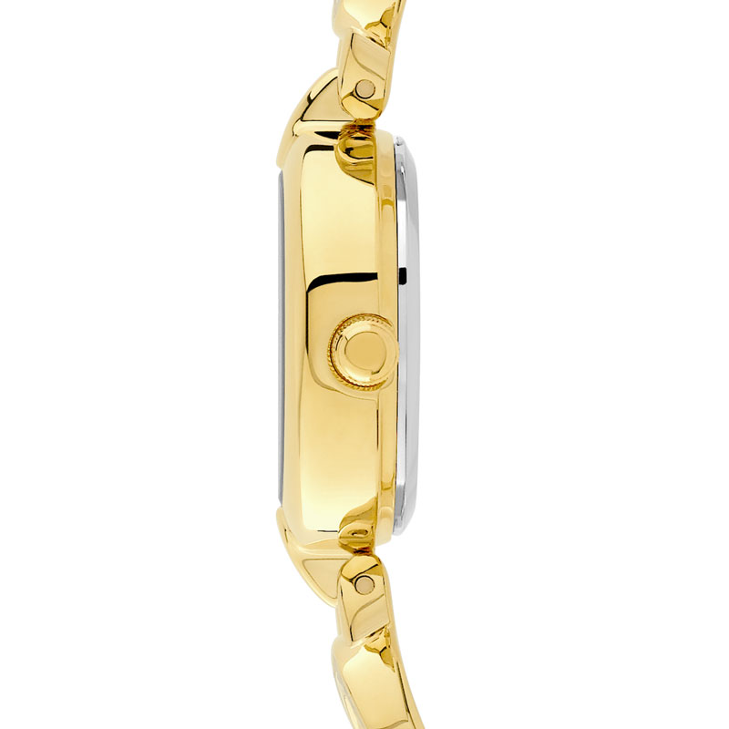 Montre femme métal doré et strass