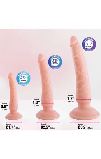 Deluxe Trio Dildo Training Set Sugekoppdildoer