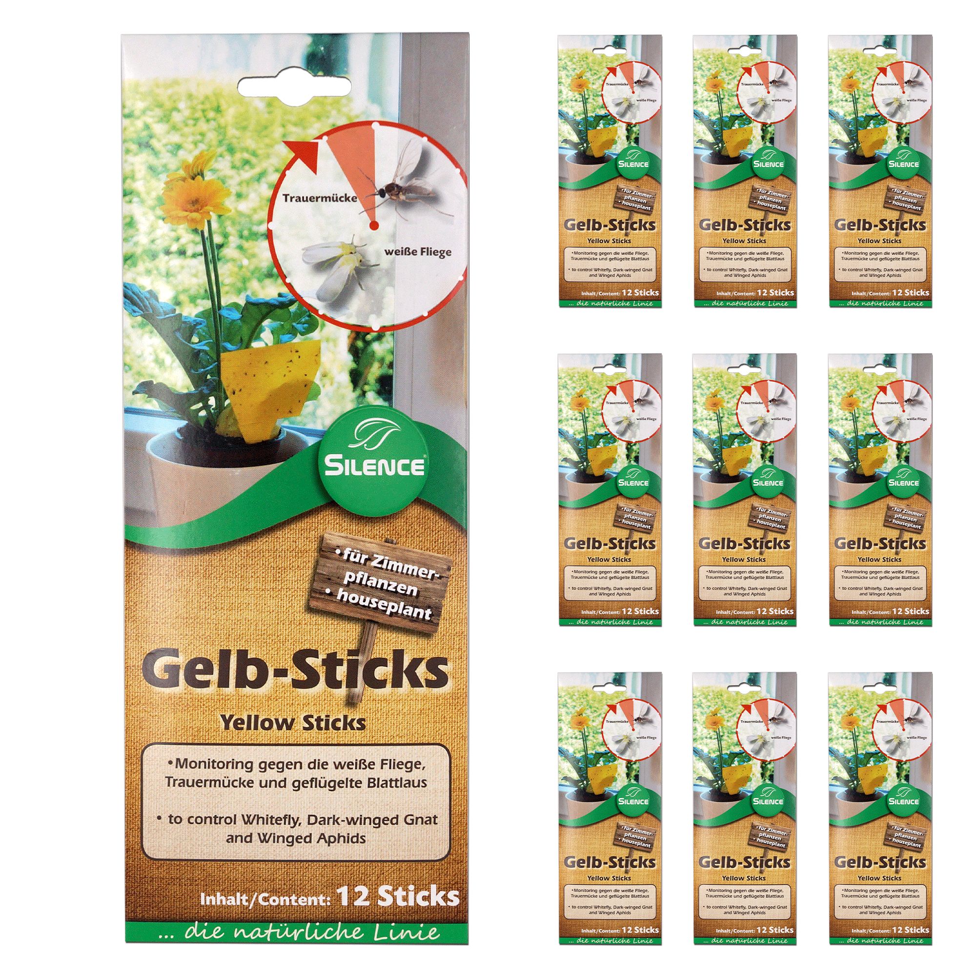 SILBERKRAFT Silence Gelb-Sticks