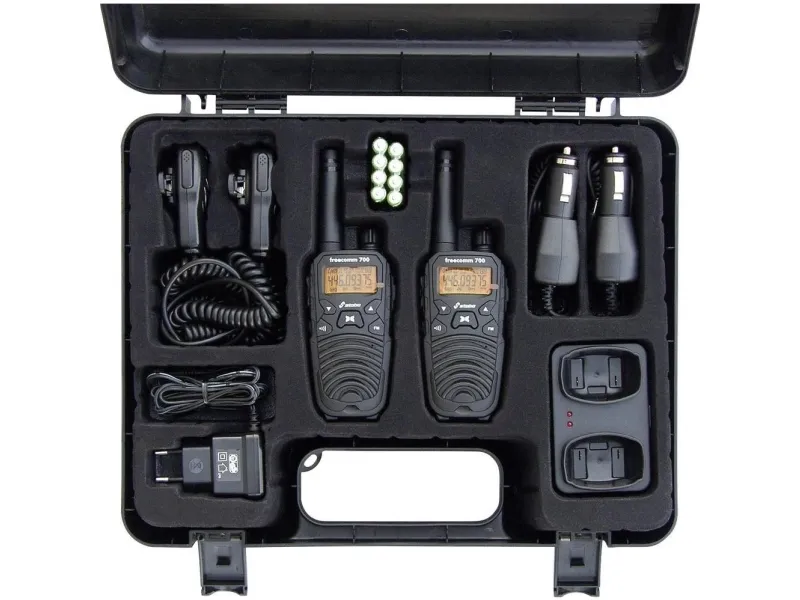 Stabo freecomm 700, 8 kanaler, 10000 m, Voksen, Unisex, LCD, Nikkel-Metalhydrid (NiMH)
