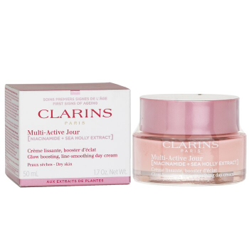 Clarins Multi-Active Jour( Niacinamide Sea Holly Extract) Glow Boosting Line-Smoothing Day Cream Dry Skin 50ml/1.7oz