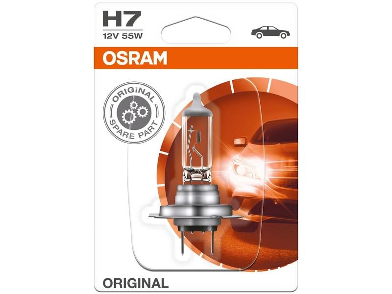 OSRAM H7 55 W, 12 V PKW OSRAM Autolampe H7, 12 V, 55 W, Blister-1