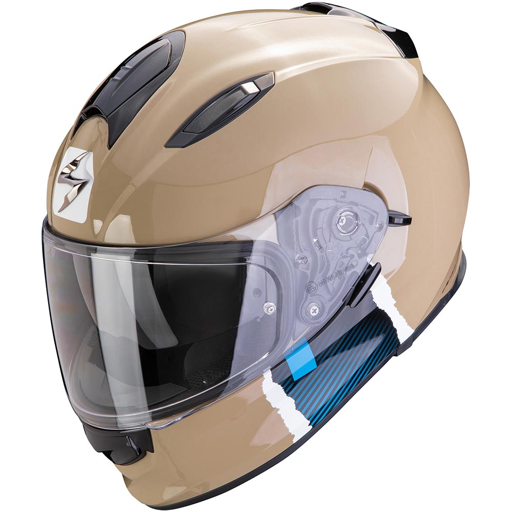 Scorpion - Casque Exo-491 Code Sable / Bleu