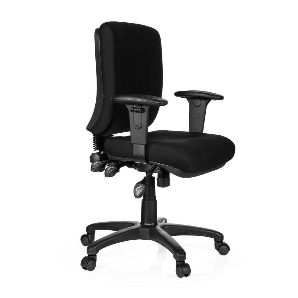 Profi Bürostuhl ZENIT BASE Stoff mit Armlehnen (höhenverstellbar) hjh OFFICE