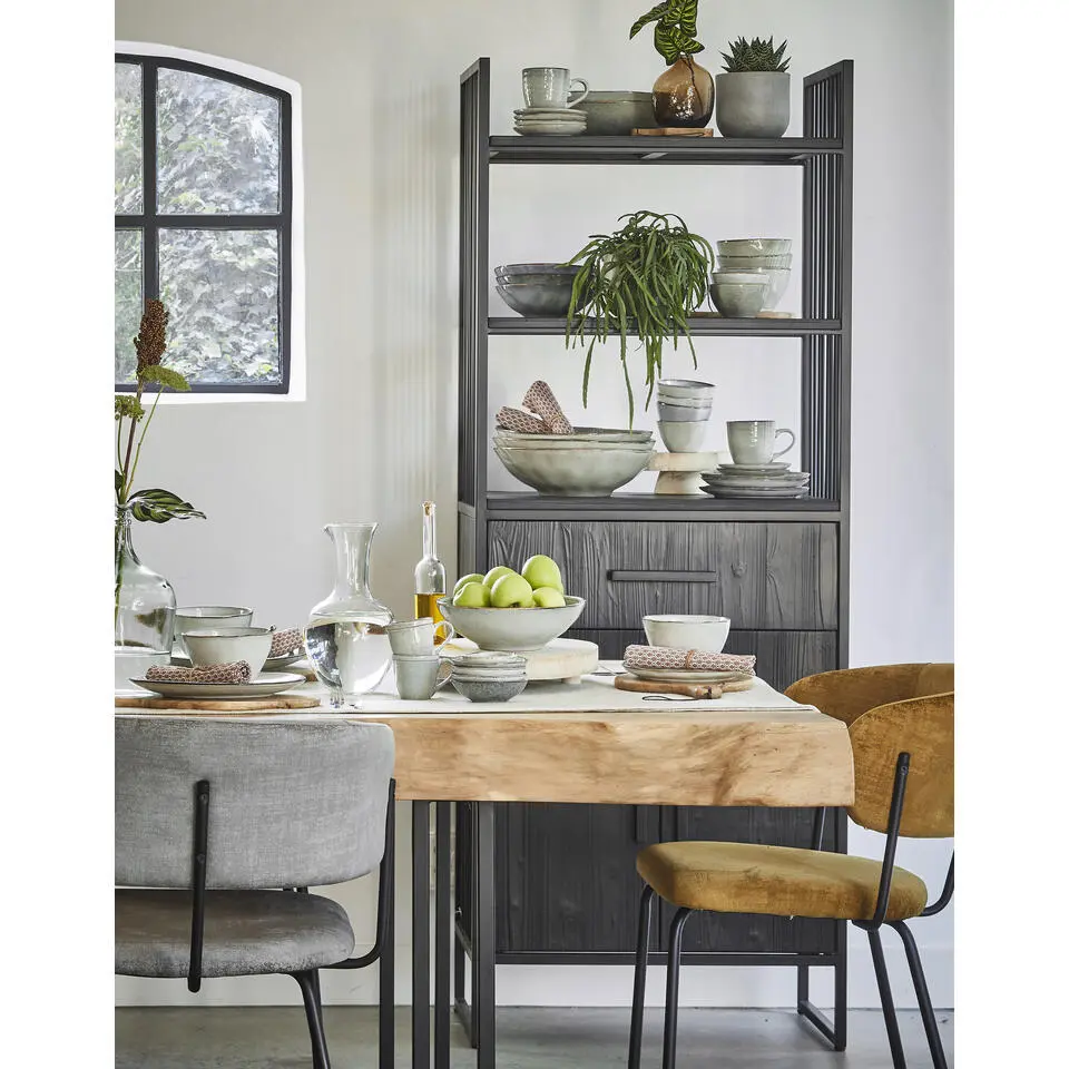 Mica Decorations Tabo Serviesset 4 persoons Keramiek Grijs
