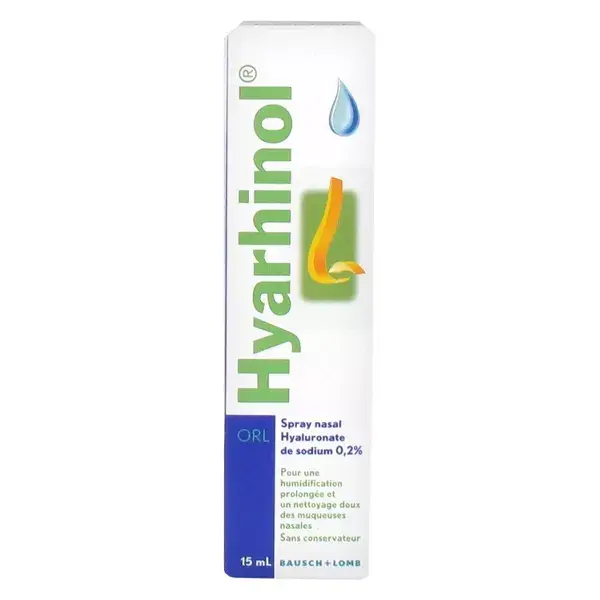 Spray Nasal Hiarhinol ENT da Bausch & Lomb, Umidificante e Limpador, 15ml