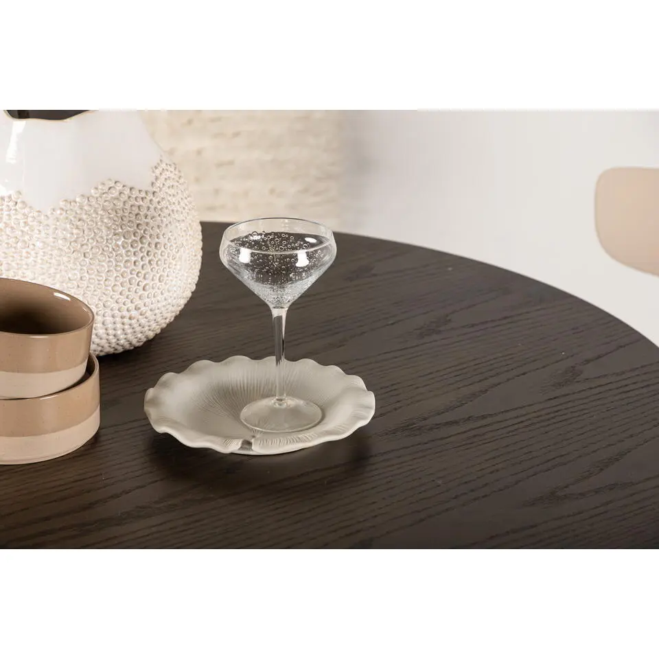 Eettafel Rond Walnoot 110cm - Fineer - Scandinavisch - Tafel Olivia