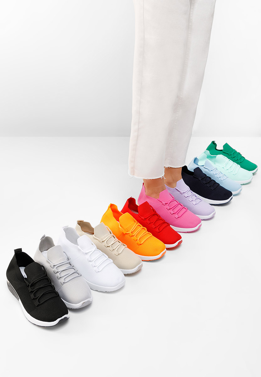 Baskets pour femme blancs Bushra