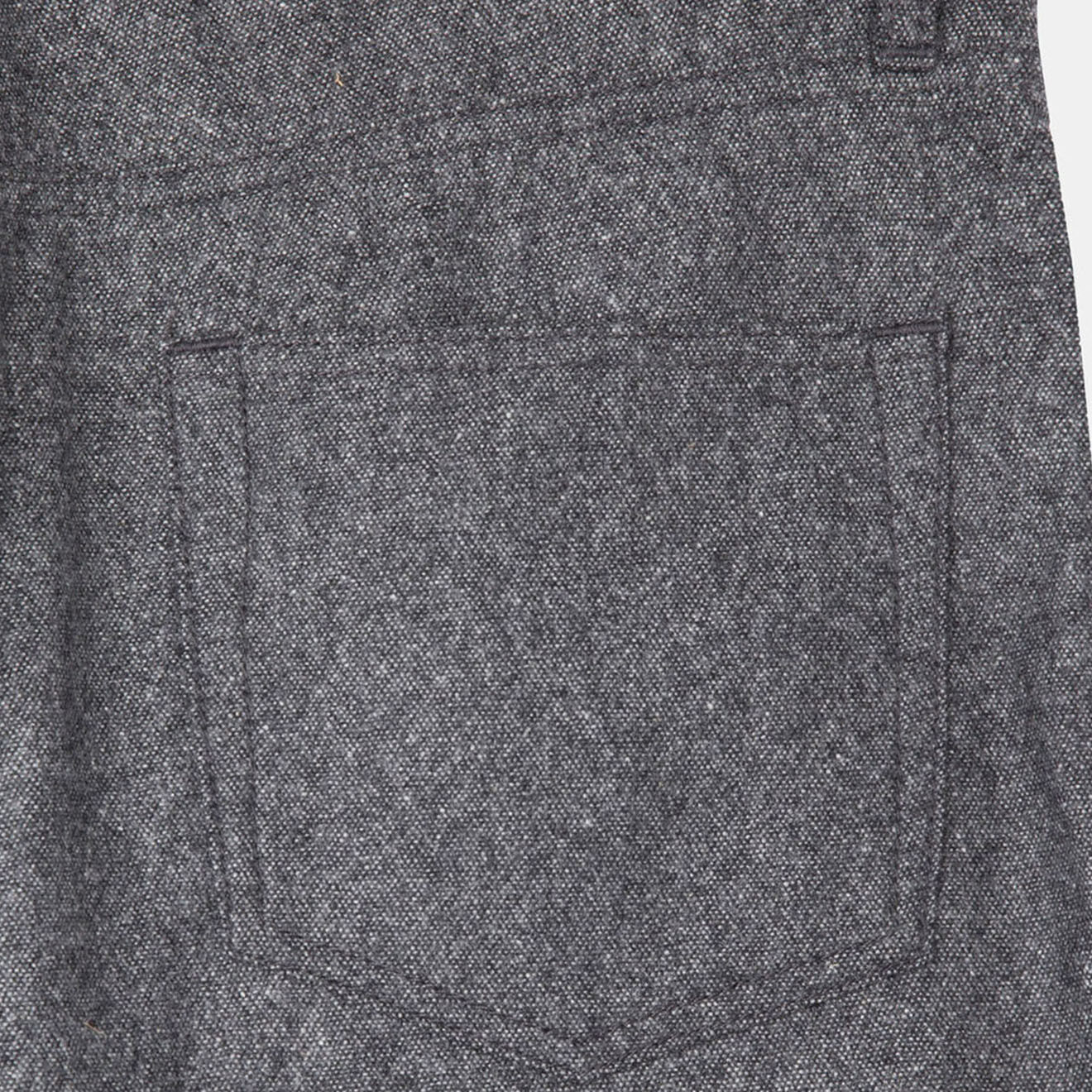 Hackett London Pantalon en Laine mélangée Flanelle moulinée gris