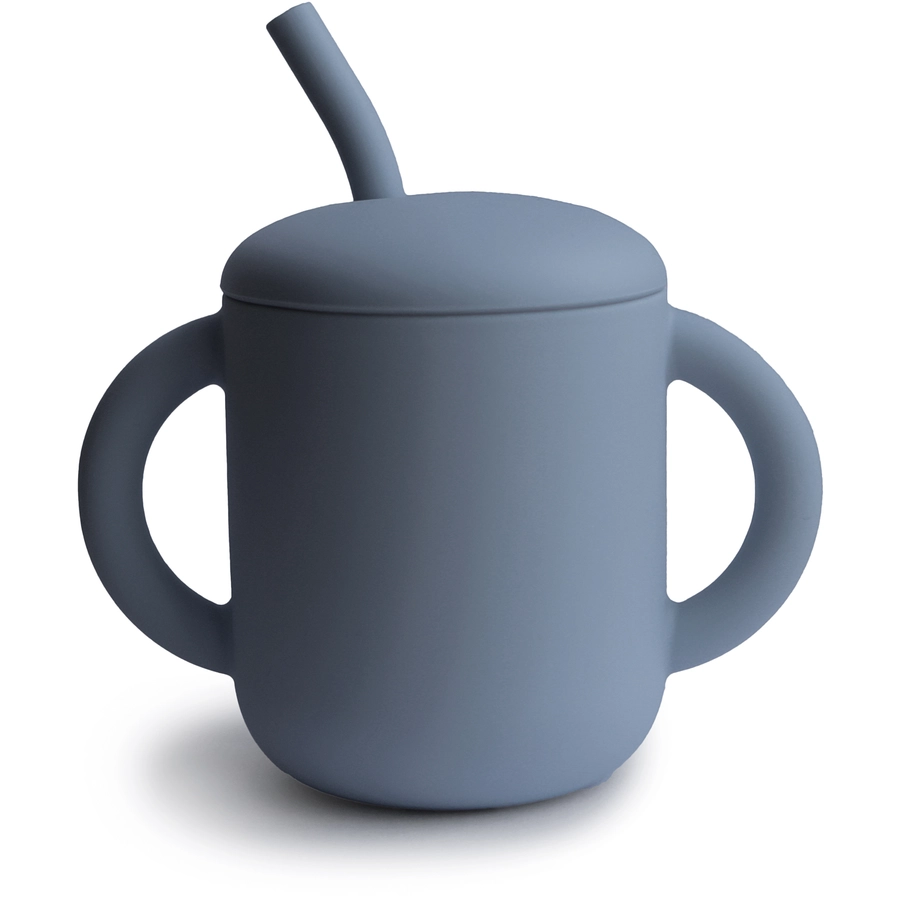 mushie Trinklernbecher mit Trinkhalm Tradewinds