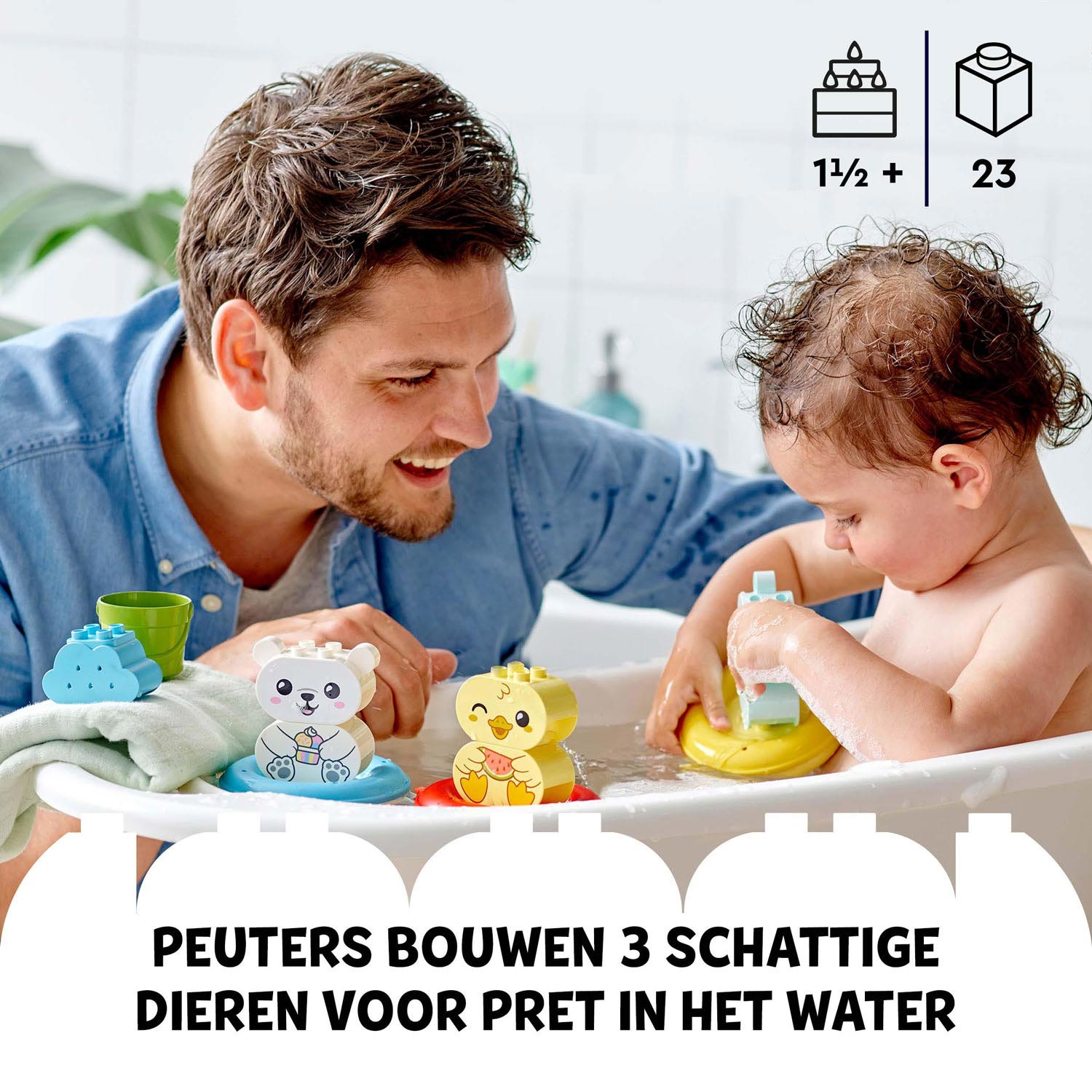 LEGO DUPLO 10965 Pret in bad: Drijvende Dierentrein