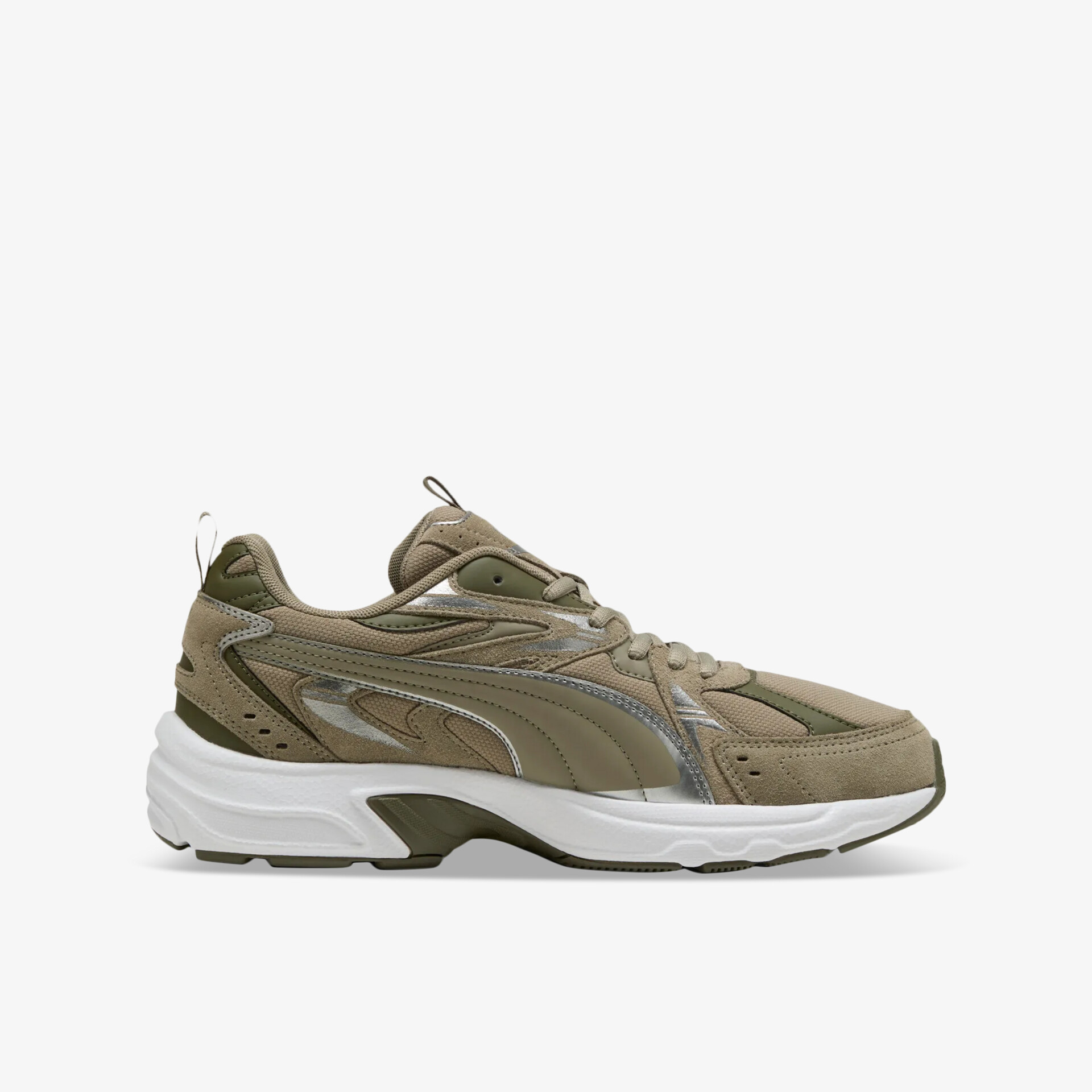 PUMA Milenio Tech Suede Herren Sneaker Low grün