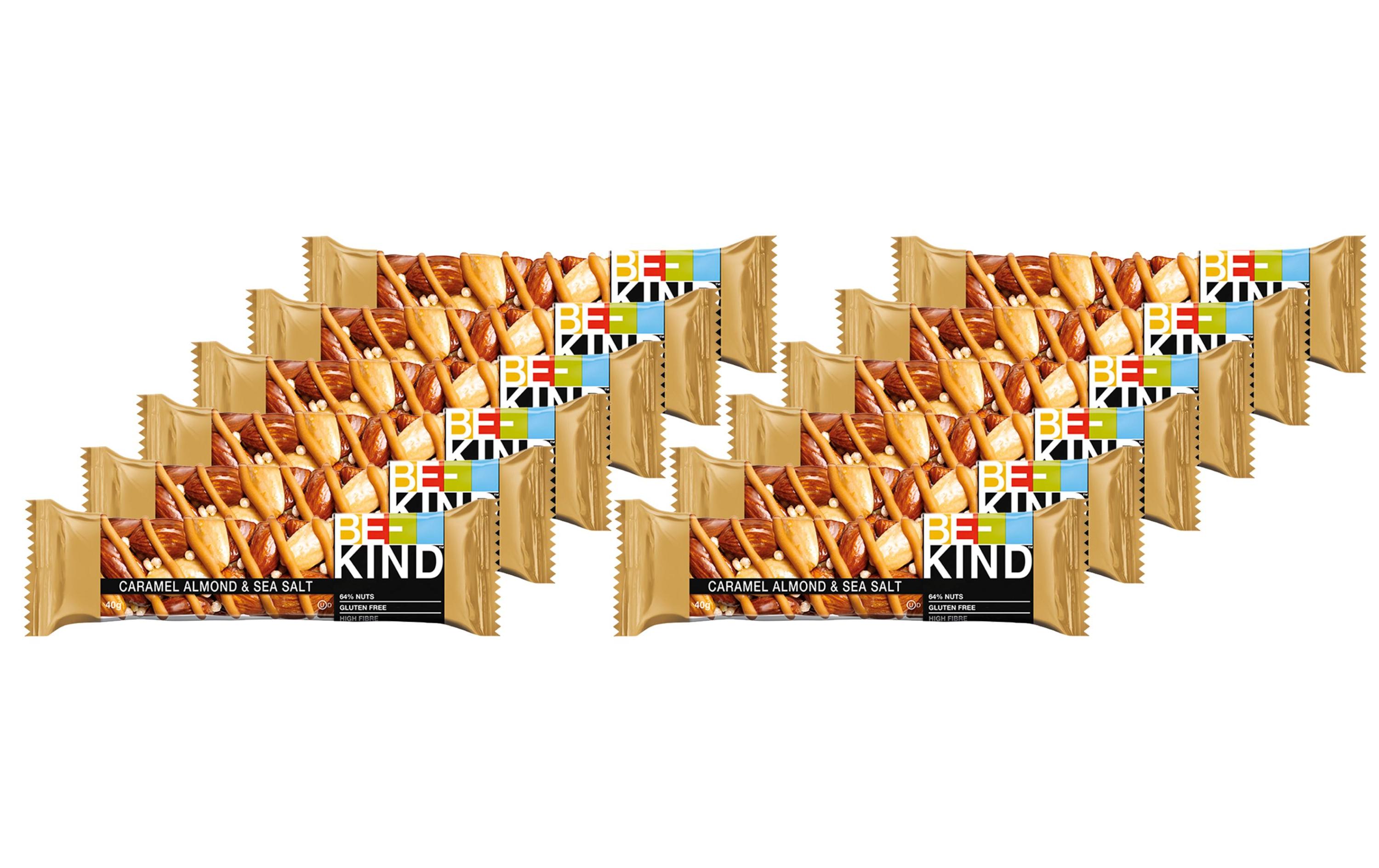 Riegel Caramel Almond & Sea Salt 12 x 40 gRiegel mit Karamellmandeln und Meersalz