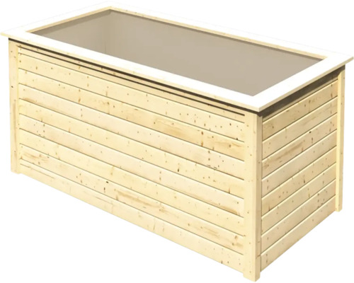 Verhoogd bed klassiek Karibu 2 173 x 89 x 82 cm naturel