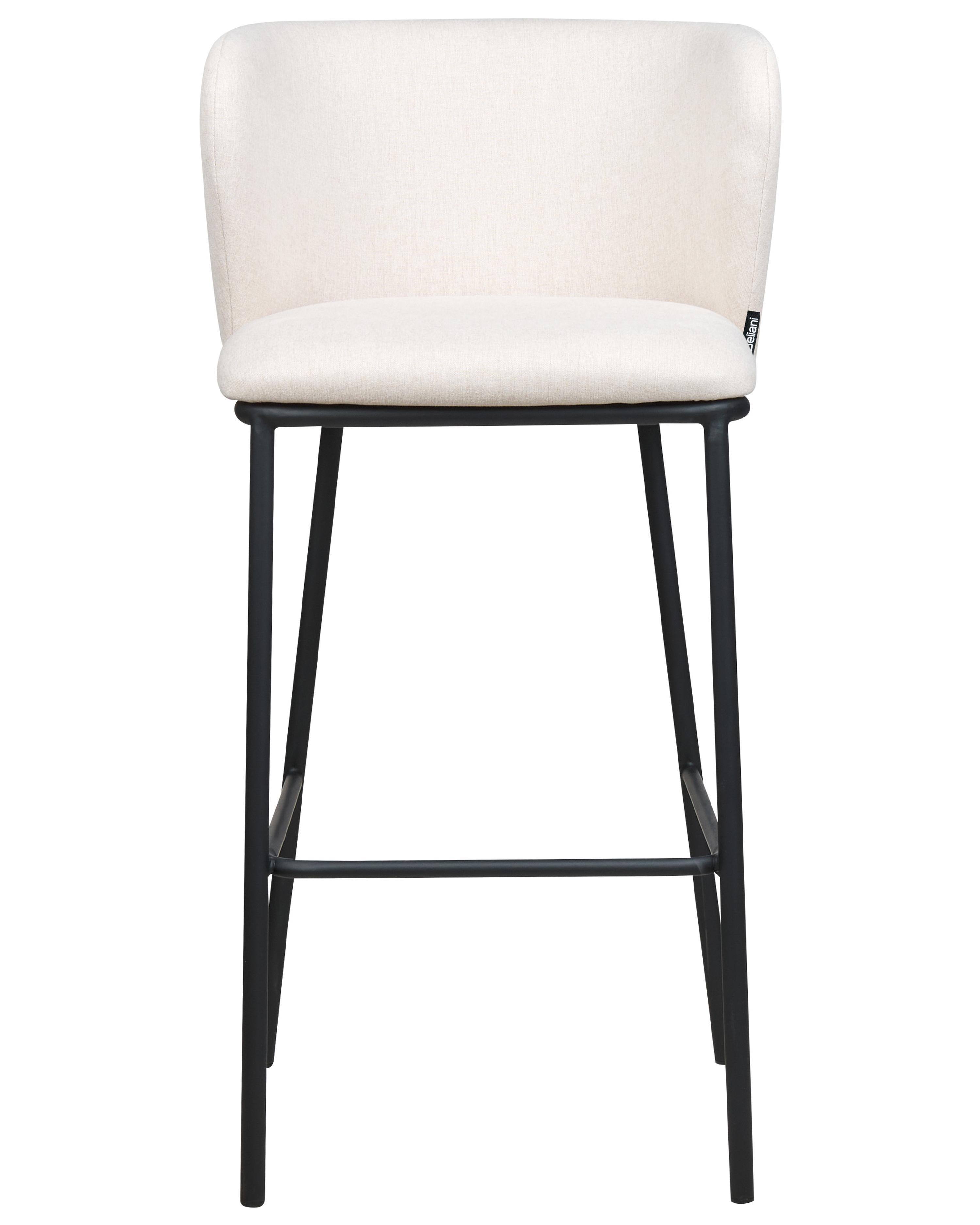 Set van 2 barstoelen MINA Gebroken wit
