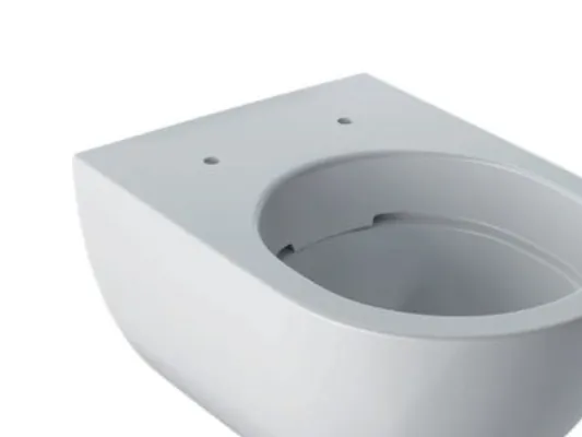 Geberit Acanto væghængt - toilet, skjult montering, Rimfree: T=51cm, KeraTect / Hvid