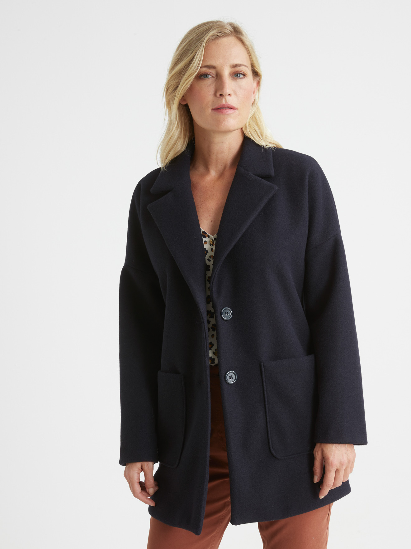 Manteau 3/4 en maille