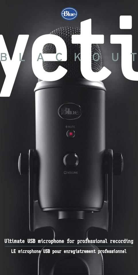 Blue - Microphone Yeti Blackout