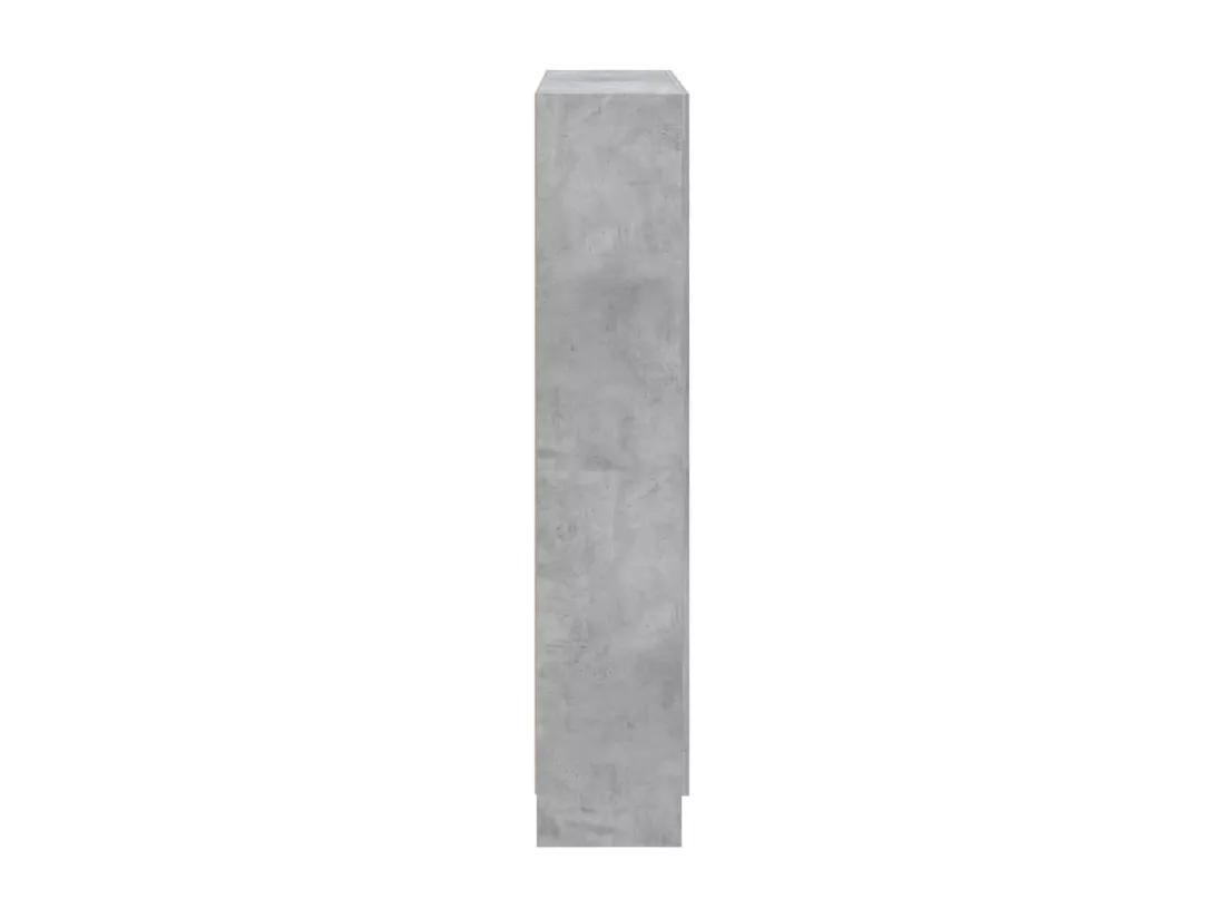 Bibliothèque Gris béton 82,5x30,5x150 cm Aggloméré