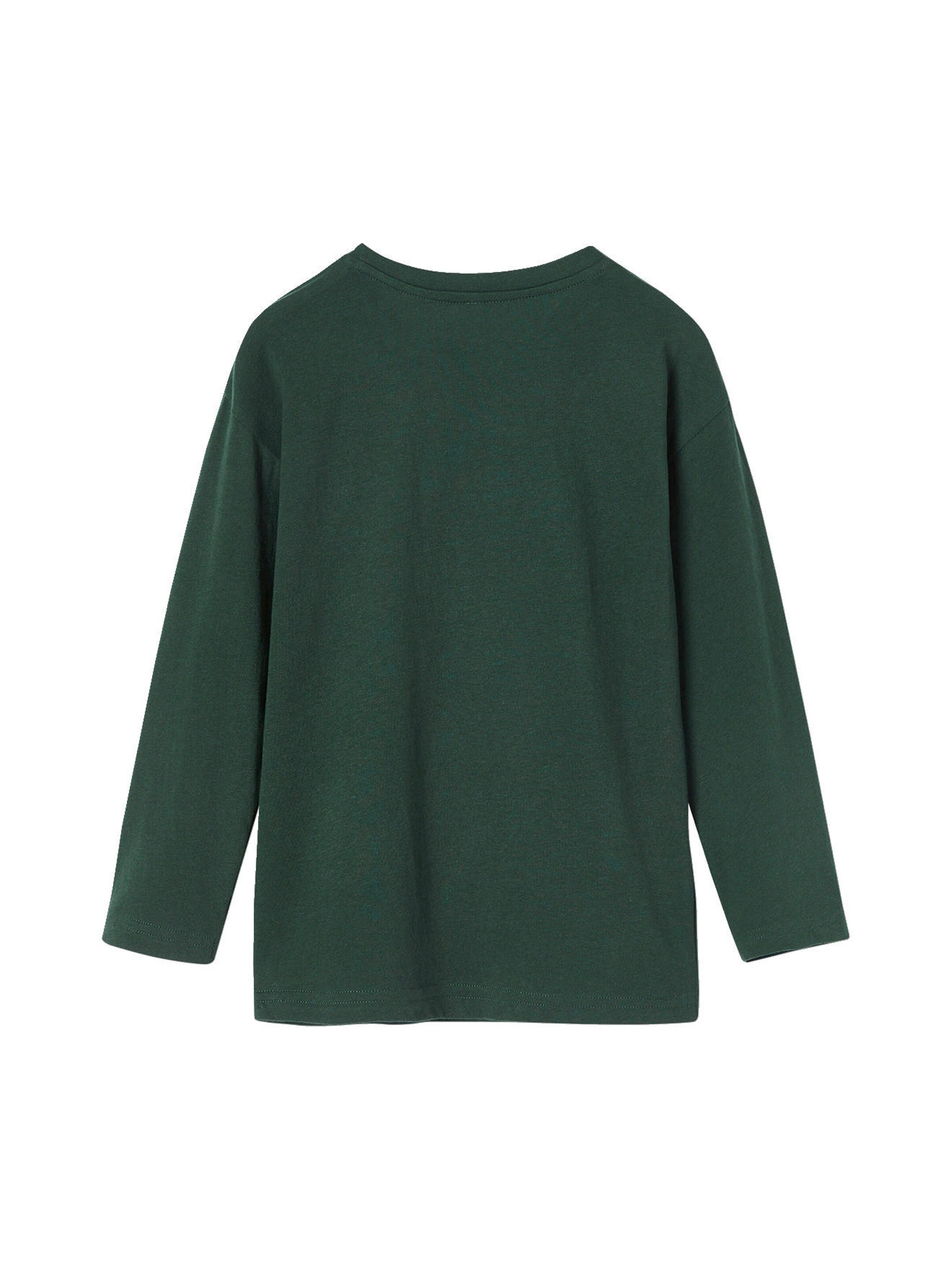 Vertbaudet Jungen Shirt mit Recycling-Baumwolle tannengrün