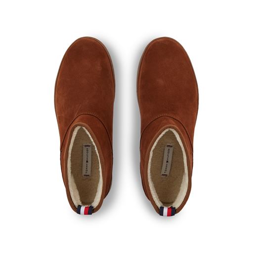 Tommy Hilfiger Cool Suede Støvler, Natural Cognac, 39
