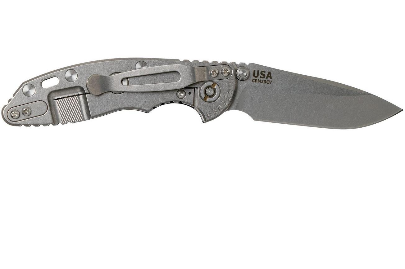 Rick Hinderer XM18 3.0” Spearpoint Non-Flipper CPM 20CV Black G10 zakmes