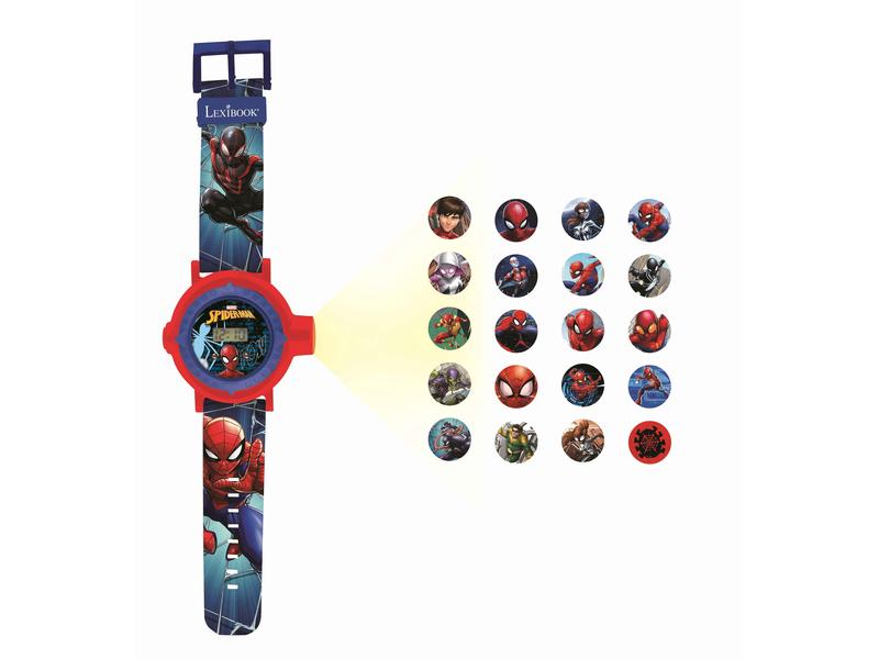 Lexibook Spider-Man Digital-Projektionsuhr Eine 2-in-1-Uhr mit digitalem Bildschirm